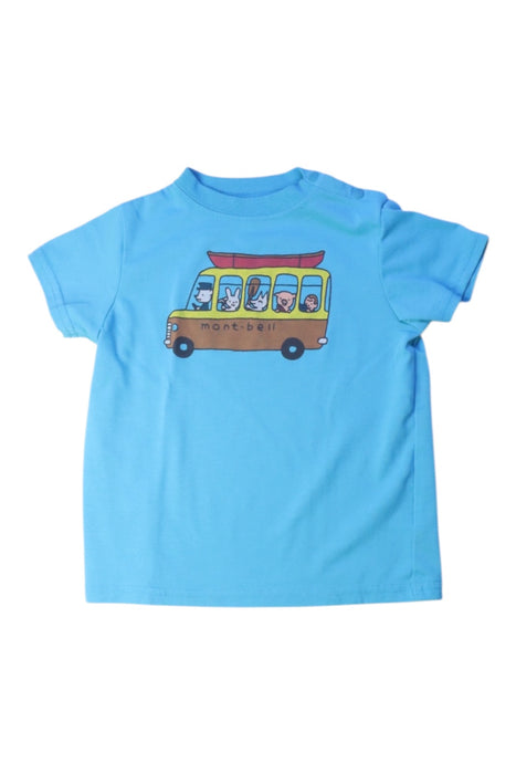 A Blue Short Sleeve T Shirts from Mont-bell in size 18-24M for boy. (Front View)