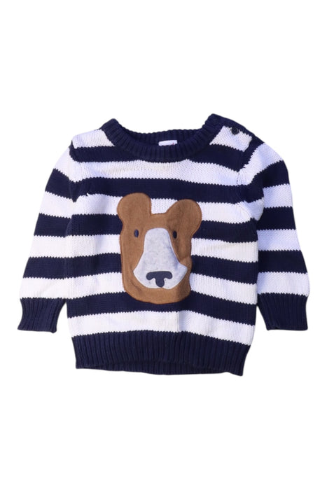 A Navy Knit Sweaters from Seed in size 6-12M for boy. (Front View)