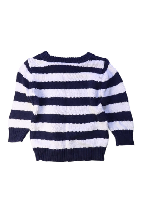 A Navy Knit Sweaters from Seed in size 6-12M for boy. (Back View)