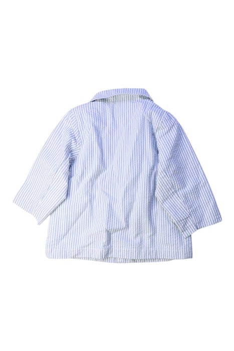 A Blue Blazers from Petit Bateau in size 6-12M for girl. (Back View)