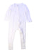 A White Onesies from Not Too Big in size 6-12M for neutral. (Front View)