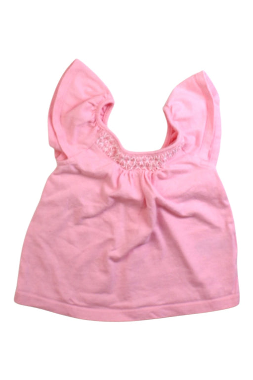 A Pink Sleeveless Tops from Janie & Jack in size 12-18M for girl. (Front View)