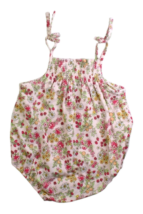 A Pink Sleeveless Rompers from Mayoral in size 0-3M for girl. (Back View)