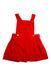 A Red Overall Dresses from Jacadi in size 6-12M for girl. (Front View)