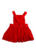 A Red Overall Dresses from Jacadi in size 6-12M for girl. (Back View)
