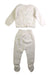 A Ivory Pants Sets from La Coqueta in size 3-6M for neutral. (Back View)