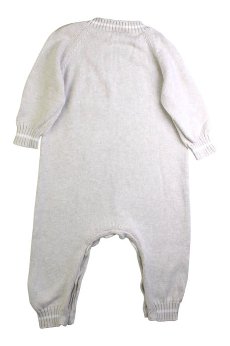 A Ivory Long Sleeve Rompers from Brunello Cucinelli in size 6-12M for boy. (Back View)