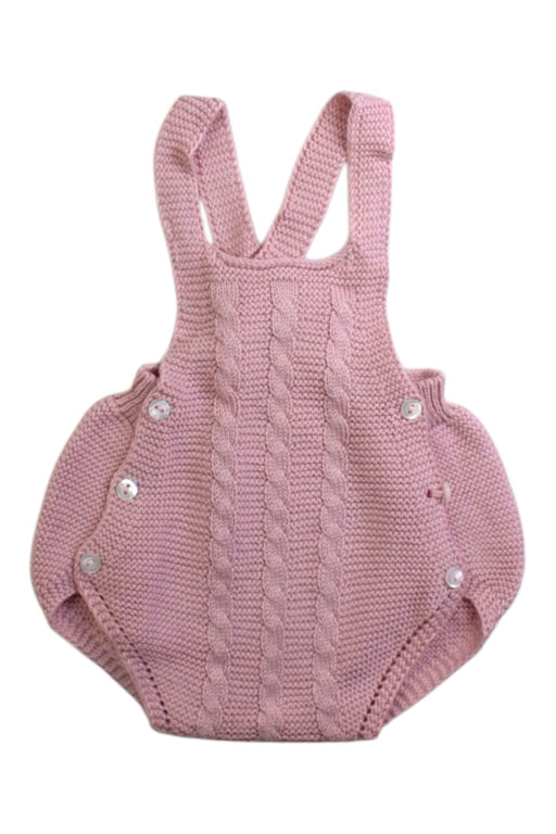 A Pink Overall Shorts from Juliana in size 6-12M for girl. (Front View)