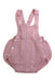 A Pink Overall Shorts from Juliana in size 6-12M for girl. (Front View)