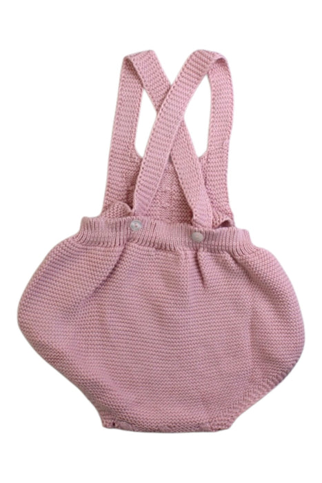 A Pink Overall Shorts from Juliana in size 6-12M for girl. (Back View)