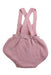 A Pink Overall Shorts from Juliana in size 6-12M for girl. (Back View)