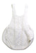 A White Overall Shorts from Juliana in size 6-12M for neutral. (Front View)