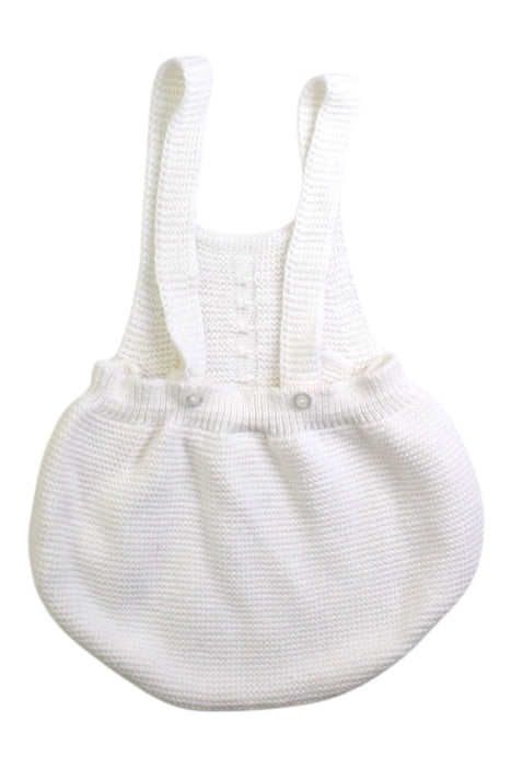 A White Overall Shorts from Juliana in size 6-12M for neutral. (Back View)