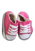 A Pink Sneakers from Converse in size 3-6M for girl. (Back View)
