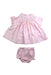 A Pink Dress Sets from Luli & Me in size 0-3M for girl. (Front View)