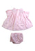 A Pink Dress Sets from Luli & Me in size 0-3M for girl. (Back View)