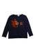 A Navy Long Sleeve T Shirts from Seed in size 5T for boy. (Front View)