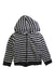 A Navy Hooded Sweatshirts from Petit Bateau in size 6T for boy. (Front View)