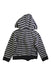 A Navy Hooded Sweatshirts from Petit Bateau in size 6T for boy. (Back View)
