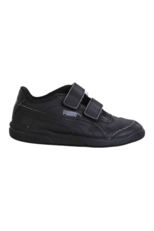 A Black Sneakers from Puma in size 5T for boy. (Front View)