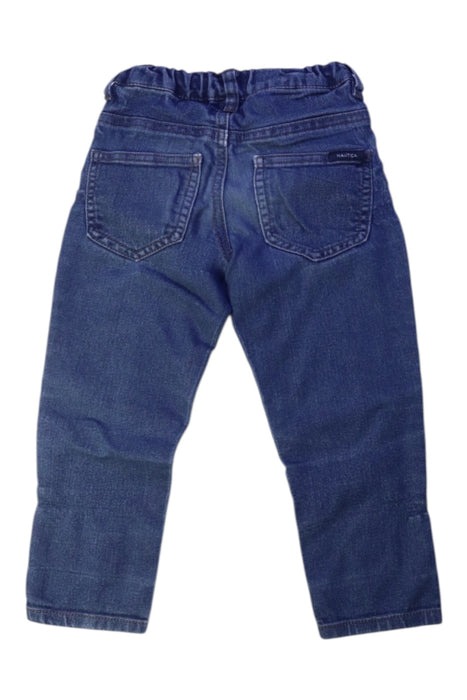 A Blue Jeans from Nautica in size 2T for boy. (Back View)