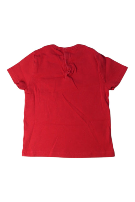 A Red Short Sleeve T Shirts from Petit Bateau in size 2T for boy. (Back View)