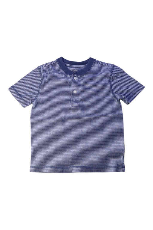 A Blue Short Sleeve Polos from Janie & Jack in size 3T for boy. (Front View)