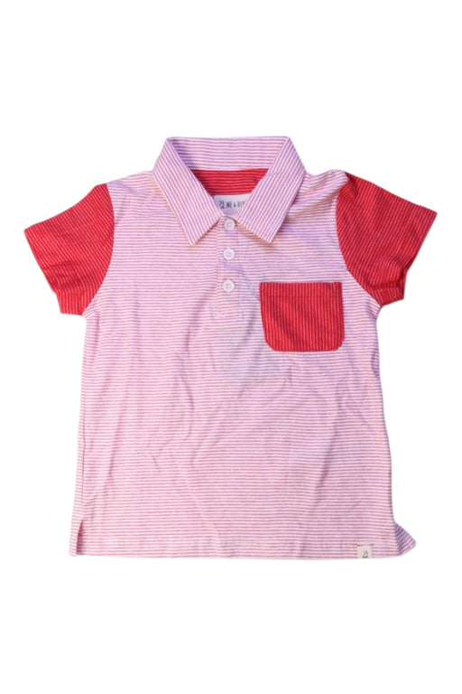 A Pink Short Sleeve Polos from Me & Henry  in size 2T for boy. (Front View)
