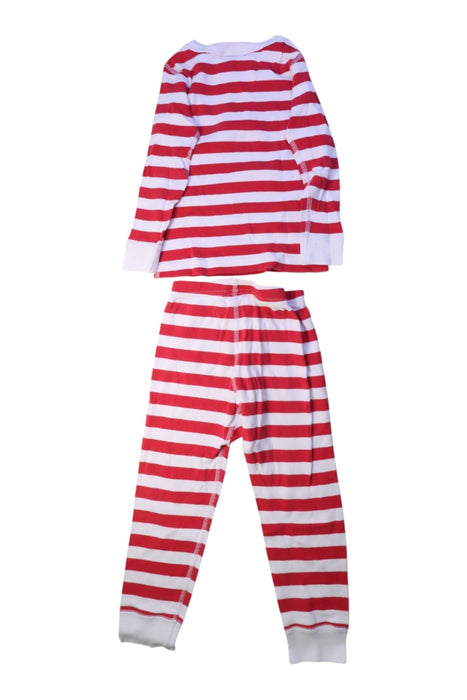 A Red Pyjama Sets from Hanna Andersson in size 3T for boy. (Back View)