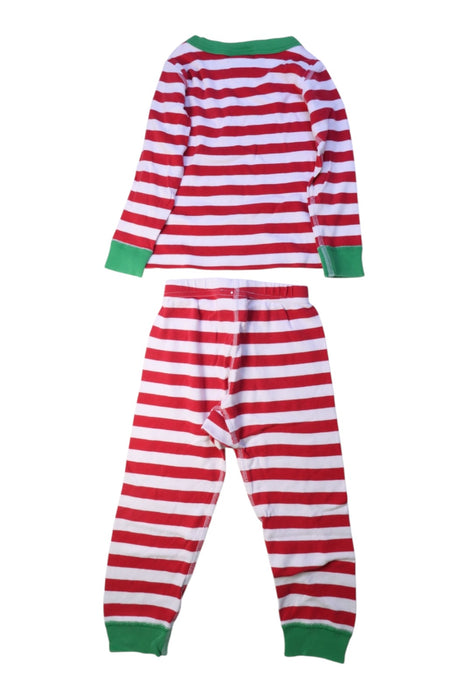 A Red Pyjama Sets from Hanna Andersson in size 3T for boy. (Back View)