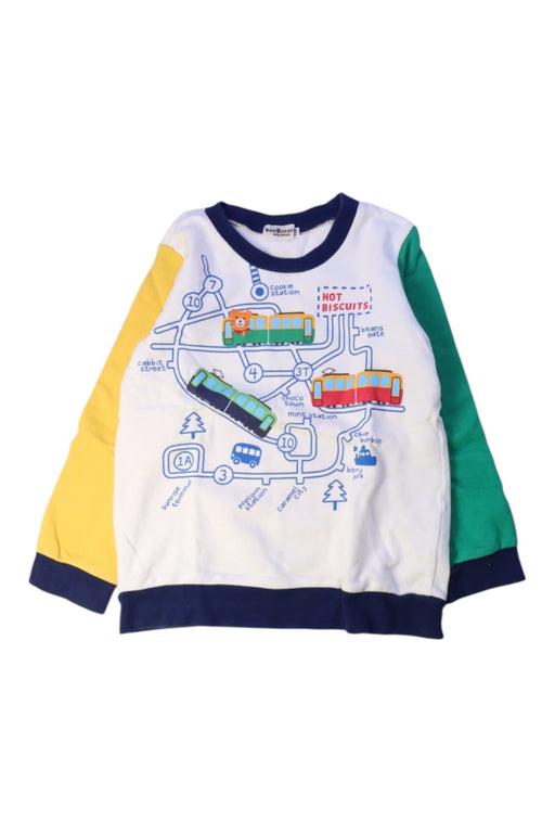 A Multicolour Crewneck Sweatshirts from Miki House in size 4T for boy. (Front View)