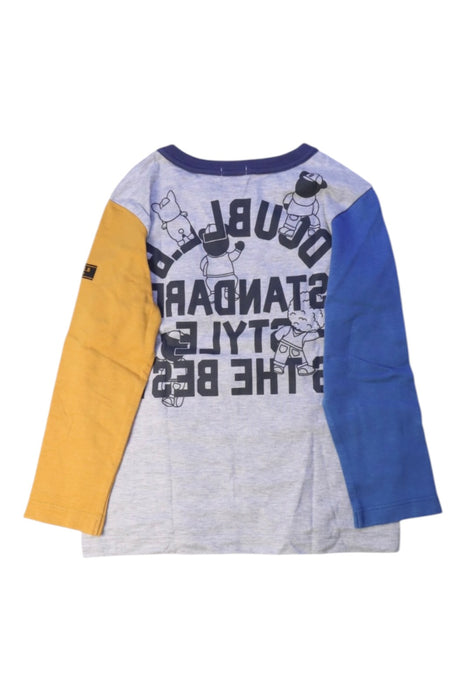 A Multicolour Long Sleeve T Shirts from Miki House in size 4T for boy. (Back View)