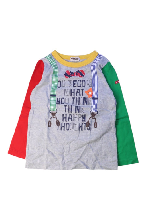 A Multicolor Long Sleeve Tops from Miki House in size 4T for boy. (Front View)
