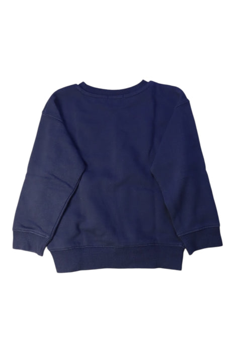A Navy Crewneck Sweatshirts from BEAMS in size 4T for boy. (Back View)