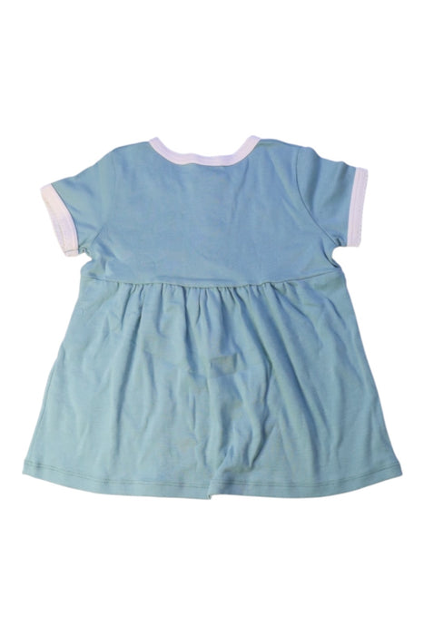 A Blue Short Sleeve Dresses from Petit Bateau in size 6-12M for girl. (Back View)