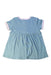 A Blue Short Sleeve Dresses from Petit Bateau in size 6-12M for girl. (Back View)