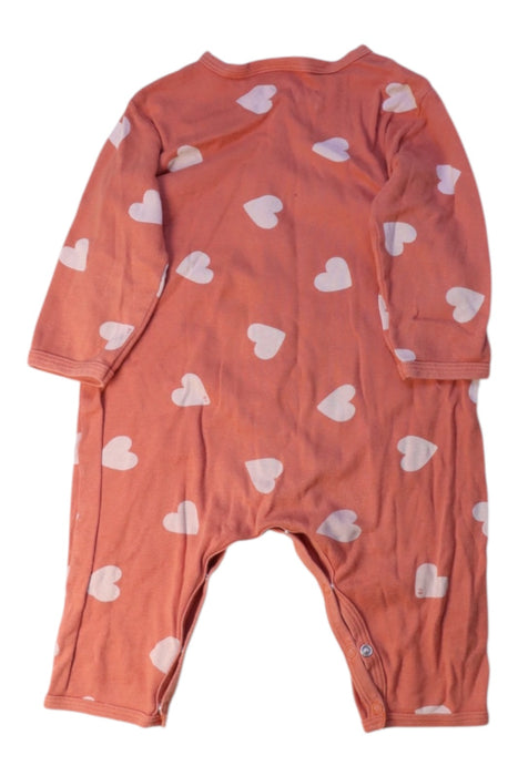A Orange Long Sleeve Rompers from Petit Bateau in size 6-12M for girl. (Back View)
