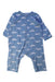 A Blue Long Sleeve Rompers from Petit Bateau in size 6-12M for girl. (Front View)