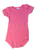 A Pink Short Sleeve Bodysuits from Petit Bateau in size 6-12M for girl. (Front View)
