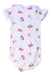 A White Short Sleeve Bodysuits from Petit Bateau in size 6-12M for girl. (Back View)