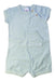 A Blue Short Sleeve Rompers from Petit Bateau in size 6-12M for neutral. (Front View)