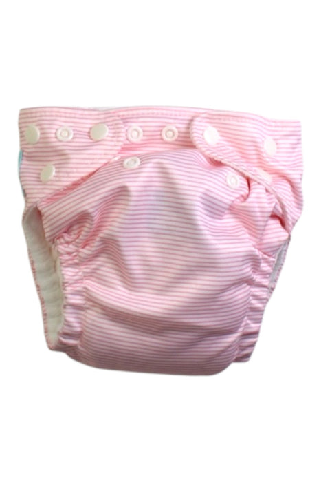 A Pink Cloth Diapers from Charlie Banana in size 0-3M for girl. (Front View)