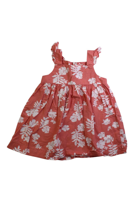 A Pink Sleeveless Dresses from Petit Bateau in size 6-12M for girl. (Front View)