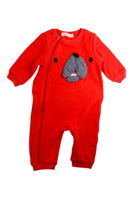 A Red Onesies from Momonittu in size 0-3M for neutral. (Front View)