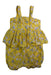 A Yellow Sleeveless Rompers from Seed in size 12-18M for girl. (Back View)