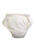 A White Swim Diapers from Charlie Banana in size 4T for neutral. (Back View)