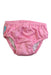 A Pink Swim Diapers from Charlie Banana in size 6-12M for girl. (Front View)