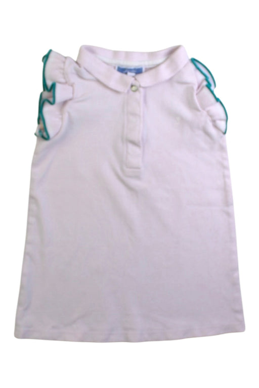 A White Sleeveless Polos from Jacadi in size 2T for girl. (Front View)