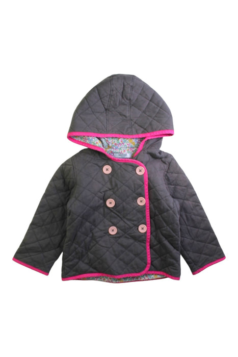 A Grey Puffer/Quilted Jackets from Boden in size 18-24M for girl. (Front View)