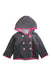 A Grey Puffer/Quilted Jackets from Boden in size 18-24M for girl. (Front View)